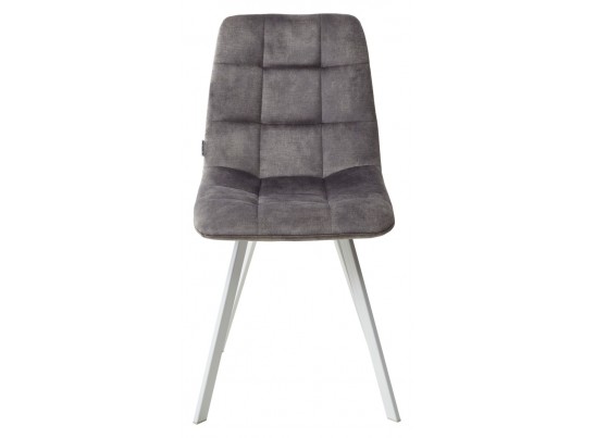 Стул CHILLI SQUARE PK6015-02 (VBP202) античный темно-серый, велюр/ белый каркас 