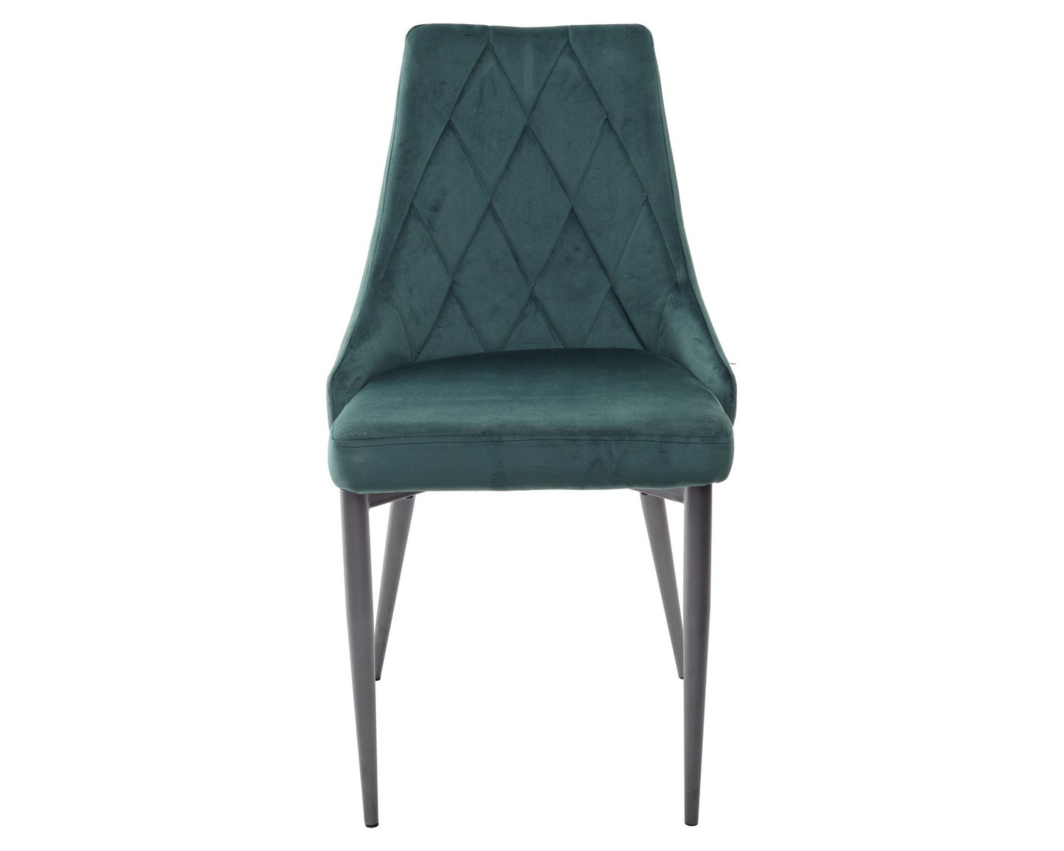 Стул NEPAL BLUVEL-78 GREEN/ серый каркас, велюр