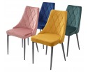 Стул NEPAL BLUVEL-78 GREEN/ серый каркас, велюр