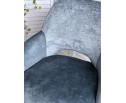 Стул BERRIES 360 град. Синий Loris-37, велюр/ темно-синий 7525-56, велюр/ черный каркас, DISAUR