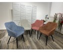 Стул BRANDY WZ2042-11 брусничный фактурный велюр/ черный каркас 