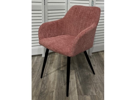 Стул BRANDY WZ2042-11 брусничный фактурный велюр/ черный каркас 