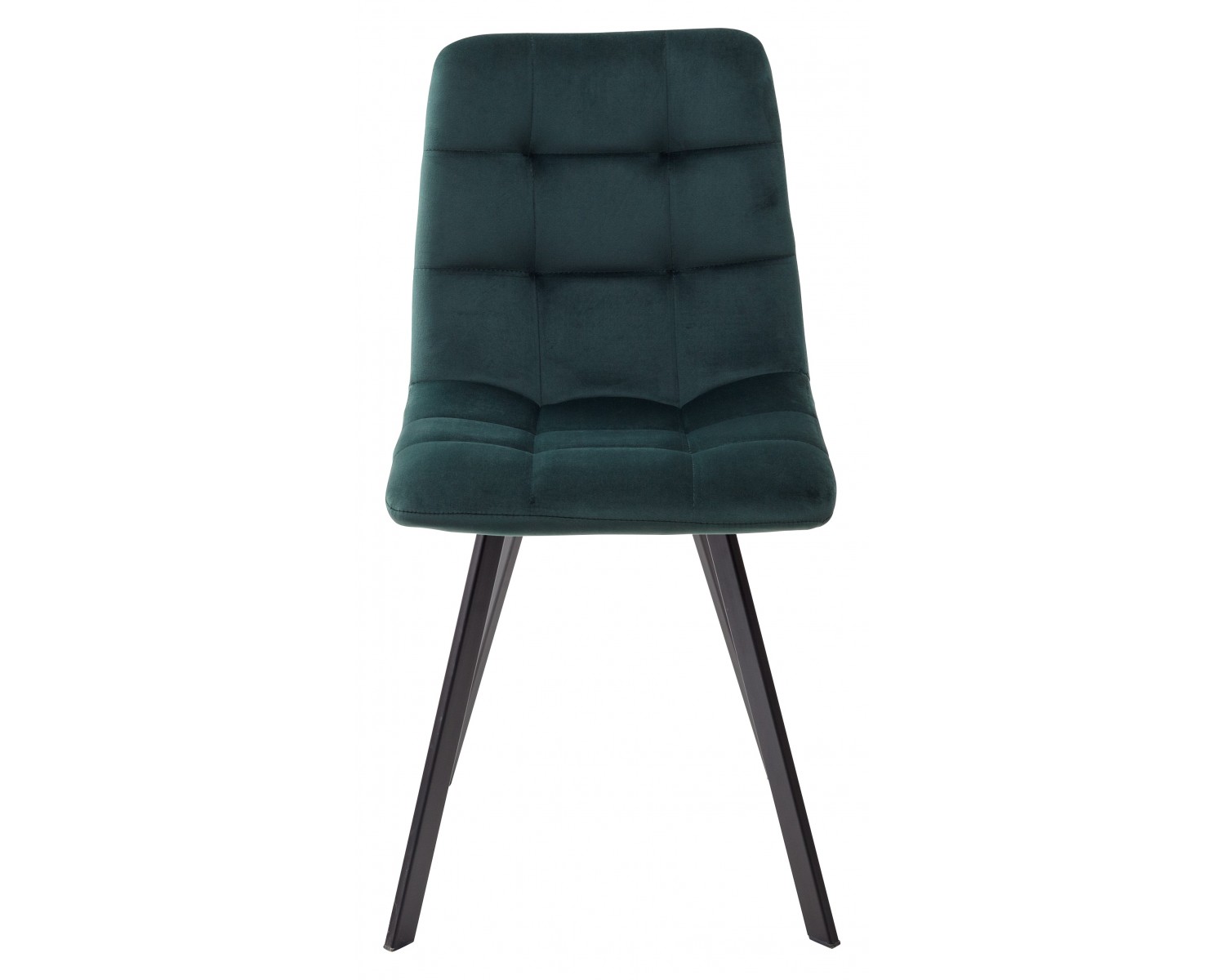 Стул CHILLI SQUARE BLUVEL-78 GREEN, велюр / черный каркас,