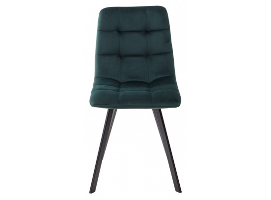 Стул CHILLI SQUARE BLUVEL-78 GREEN, велюр / черный каркас, 