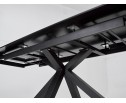 Стол ALTO 160 NERO KL-116 Черный мрамор матовый, итальянская керамика/ черный каркас 