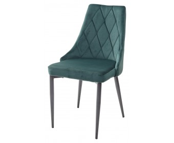 Стул NEPAL BLUVEL-78 GREEN/ серый каркас, велюр