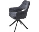 Стул GUARA 180 град. поворот. цвет серый RAVEN 18 / черный каркас, ®DISAUR