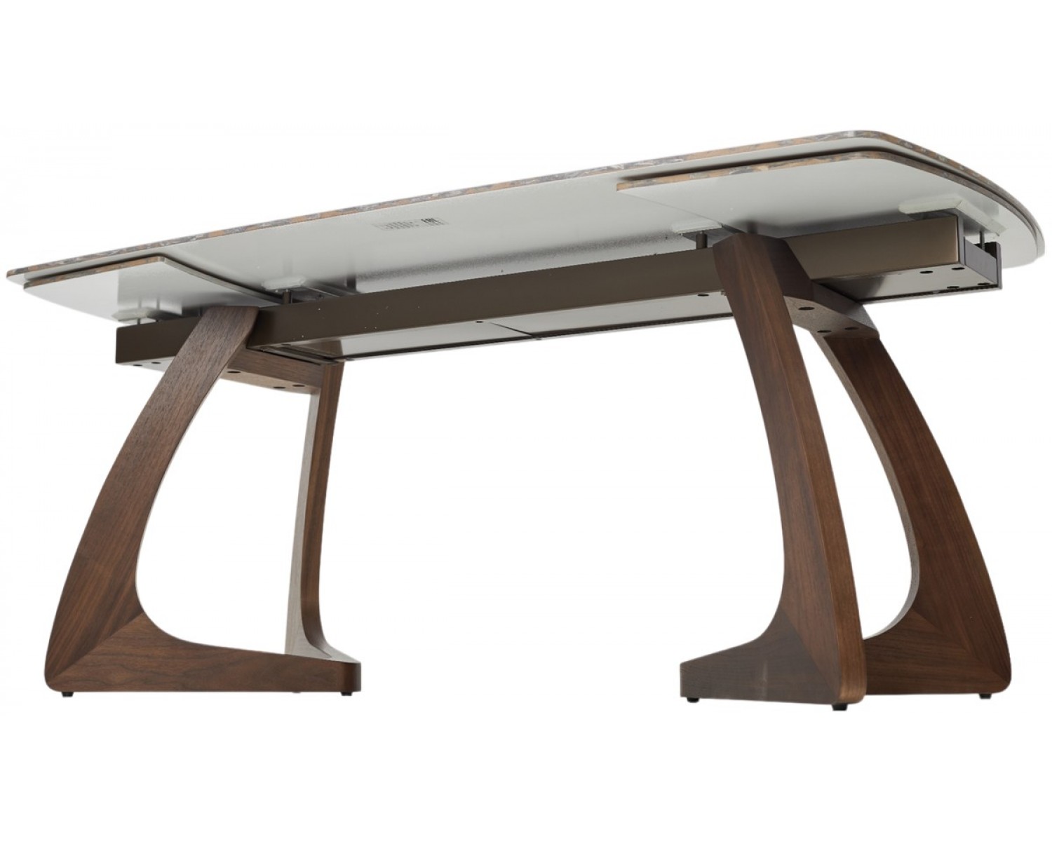 Стол DAKAR 180 GLOSS AMBER JADE SOLID CERAMIC / Орех, ®DISAUR
