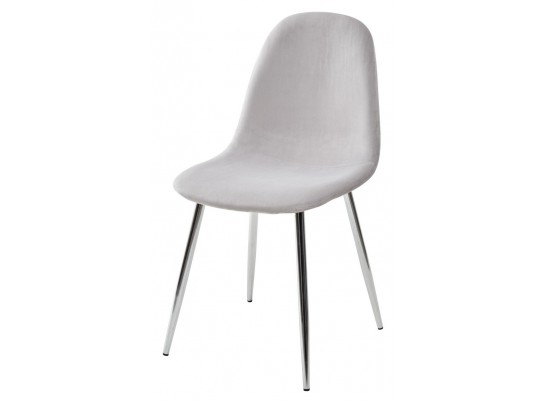 Стул PESCARA UF910-02 LIGHT GREY, велюр 