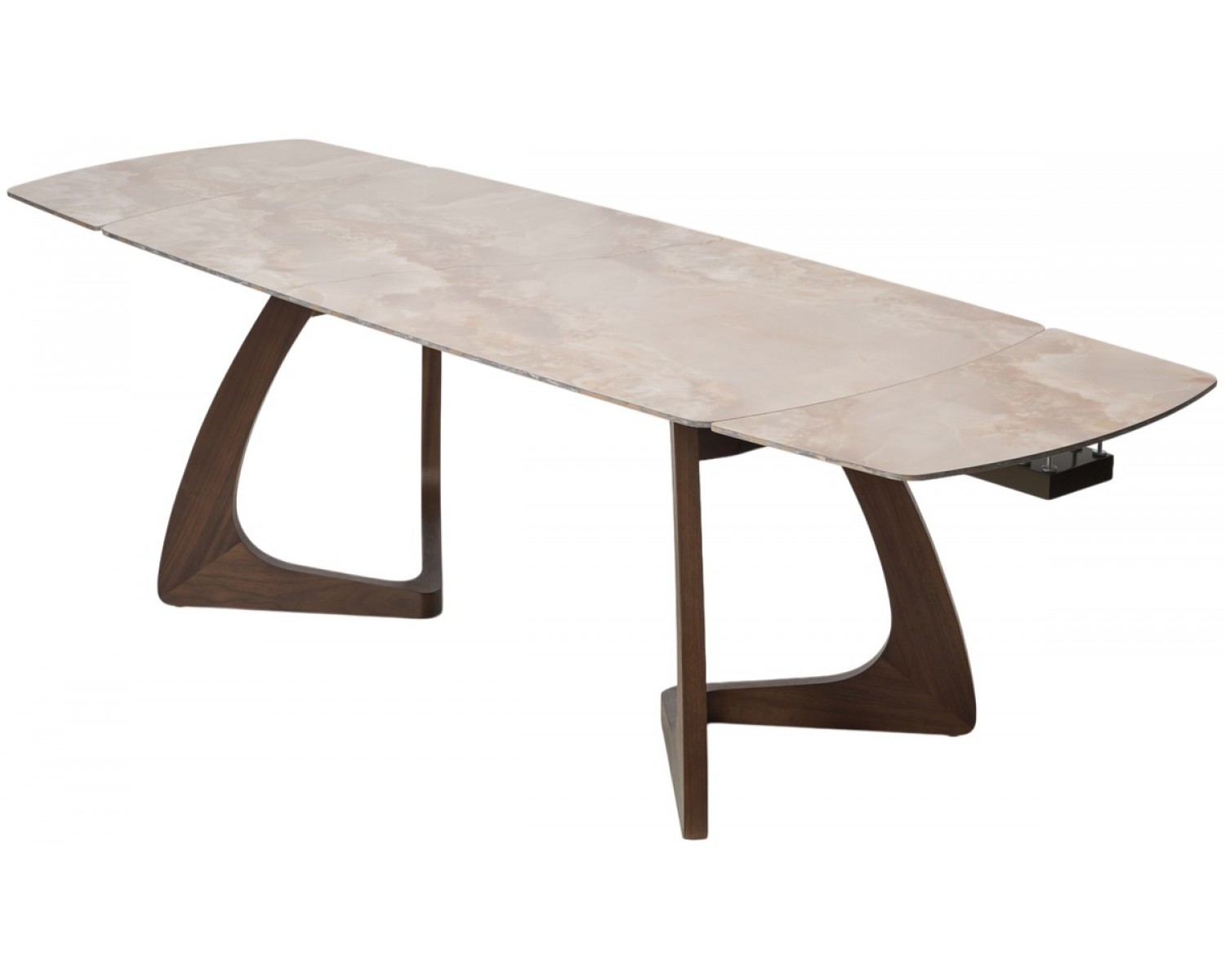 Стол DAKAR 180 GLOSS AMBER JADE SOLID CERAMIC / Орех, ®DISAUR
