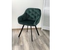 Стул GALE 360 град. поворот. BLUVEL-78 GREEN, велюр/ черный каркас, 
