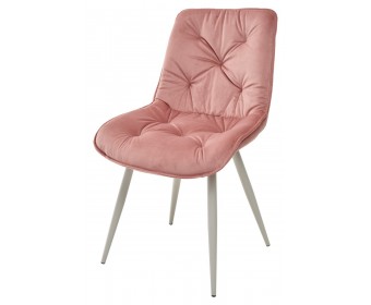 Стул MONACO UF910-08 PINK, велюр/капучино каркас