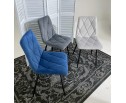 Стул NAPOLI UF910-18 NAVY BLUE, велюр 