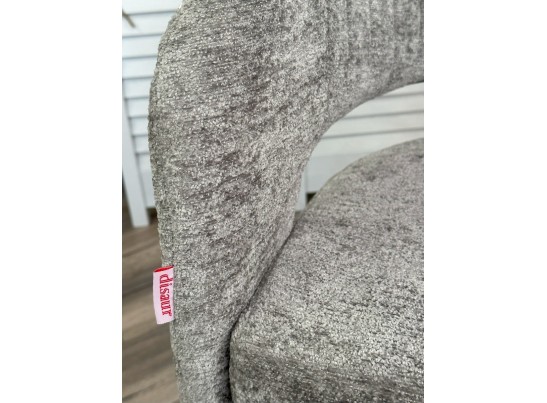 Стул SNUG 3018-17 серый, шенилл / черный каркас, ®DISAUR