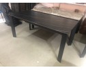 Стол CORNER 120 MATT GOLDEN BLACK SINTERED STONE / BLACK 