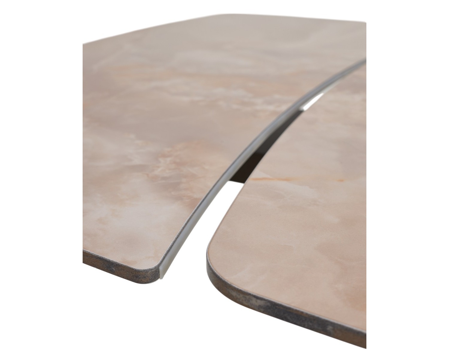 Стол DAKAR 180 GLOSS AMBER JADE SOLID CERAMIC / Орех, ®DISAUR