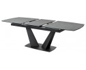 Стол ACUTO2 170 DARK CEMENT Тёмно-серый мрамор матовый, керамика/ черный каркас  NEW!