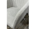 Стул BRANDY WZ2042-18 белая галька, фактурный велюр/ белый каркас 