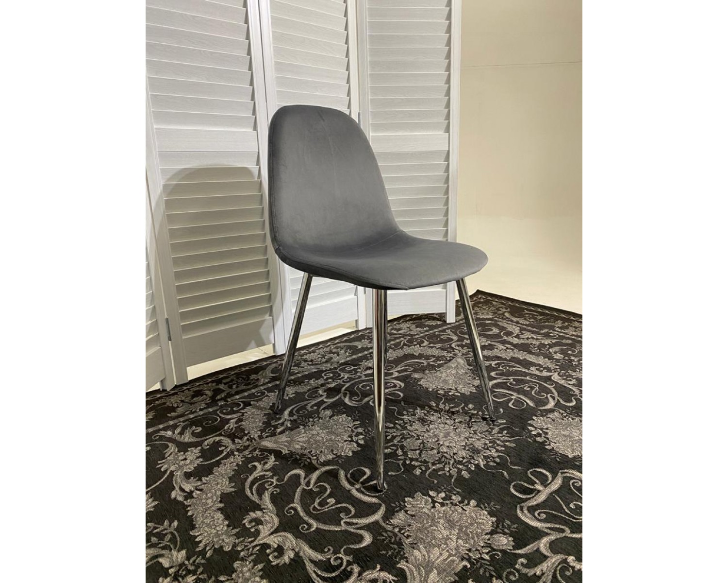 Стул PESCARA UF910-05 DARK GREY, велюр