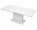 Стол ALTA 120 WHITE / супер белое глянцевое стекло 