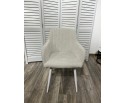 Стул BRANDY WZ2042-18 белая галька, фактурный велюр/ белый каркас 