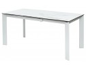 Стол КОРНЕР (CORNER) 120 цвет БЕЛЫЙ МРАМОР (HIGH GLOSS STATUARIO) керамика, стекло/ БЕЛЫЙ, ®DISAUR