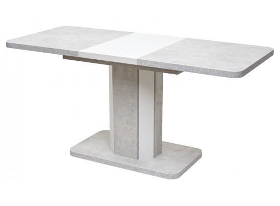 Стол STORK 120 Белый бетон/ Белый 