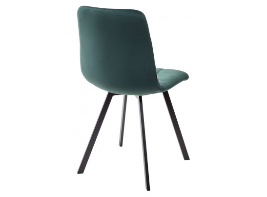 Стул CHILLI SQUARE BLUVEL-78 GREEN, велюр / черный каркас 