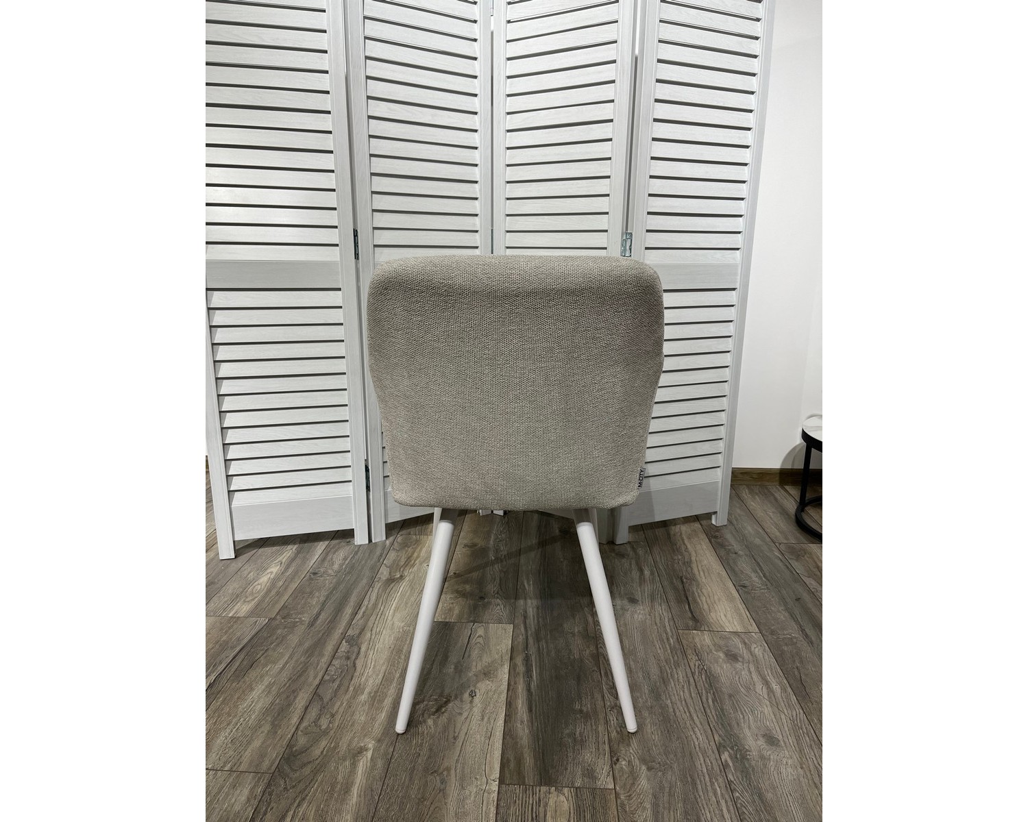 Стул BRANDY WZ2042-18 белая галька, фактурный велюр/ белый каркас