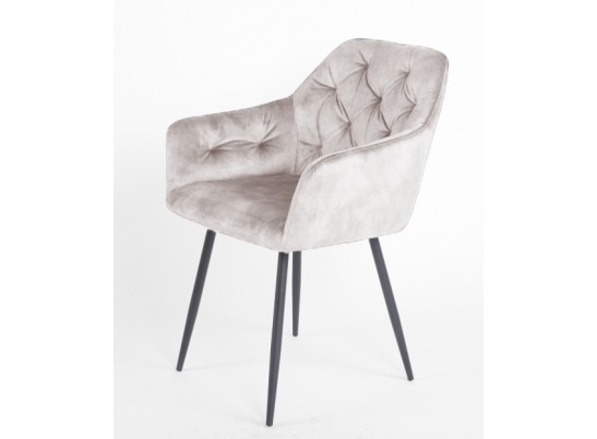 Стул PERU PK6015-06 BEIGE античный бежевый, велюр