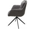 Стул MEADOW 360 град. поворот. Темно-серый XD841-16, букле / черный каркас, ®DISAUR