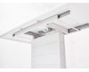 Стол ALTA 120 WHITE / супер белое глянцевое стекло 