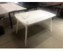Стол ELIOT 120 GLOSS STATUARIO WHITE SOLID CERAMIC / WHITE, ®DISAUR
