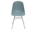 Стул BONNIE 292-CPP ICE BLUE/ WHITE на металлическом каркасе 