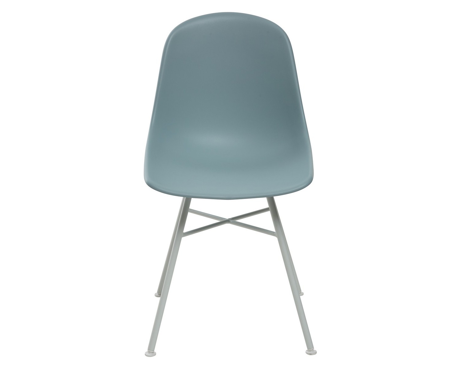 Стул BONNIE 292-CPP ICE BLUE/ WHITE на металлическом каркасе