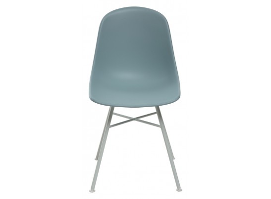 Стул BONNIE 292-CPP ICE BLUE/ WHITE на металлическом каркасе 