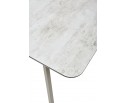 Стол ARUBA 140 BEIGE/ CAPPUCINO глазурованное стекло 