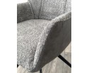 Стул BREVIS 180 град. поворот. XD841-16 Серый, букле/ GINO-457 Серый, ткань/ Черный, ®DISAUR