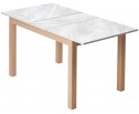 Стол TME-6931 MBH белый мрамор SWEDEN / MILKY WHITE