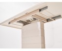 Стол ALTA 140 BEIGE / супер бежевое глянцевое стекло 