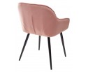 Стул BREEZE BLUVEL-52 PINK/ черный каркас, велюр 