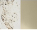Стол CORNER 120 GLOSS LUXURY PANDORA SOLID CERAMIC / шампань, ®DISAUR