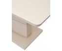 Стол ALTA 140 BEIGE / супер бежевое глянцевое стекло 