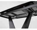 Стол ACUTO2 170 MATTE STATUARIO Белый мрамор матовый, керамика/ черный каркас 