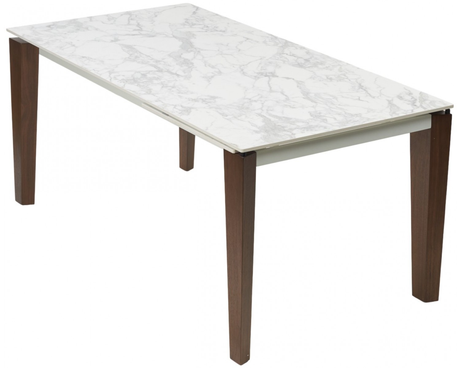 Стол ESMIR 160 MATTE ARABESCATO SOLID CERAMIC/ орех, ®DISAUR