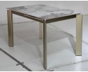 Стол CORNER 120 GLOSS LUXURY PANDORA SOLID CERAMIC / шампань, ®DISAUR