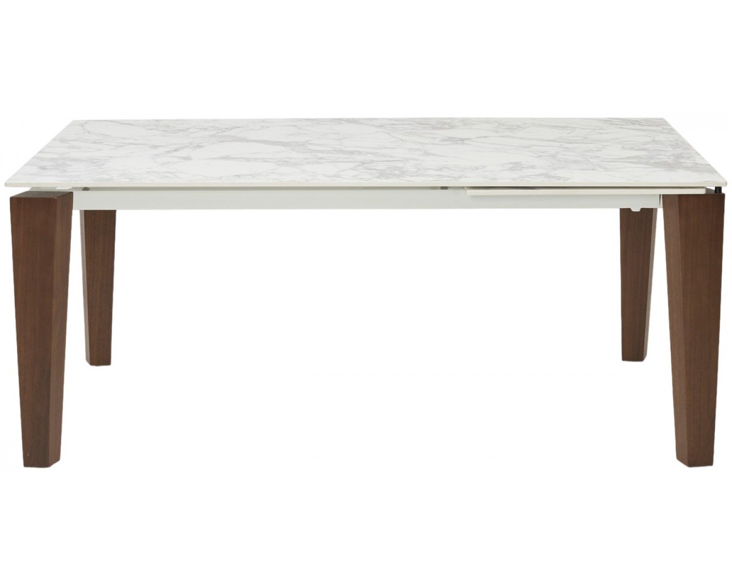 Стол ESMIR 160 MATTE ARABESCATO SOLID CERAMIC/ орех, ®DISAUR