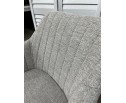 Стул BRANDY WZ2042-19 галечный серый фактурный велюр/ белый каркас 