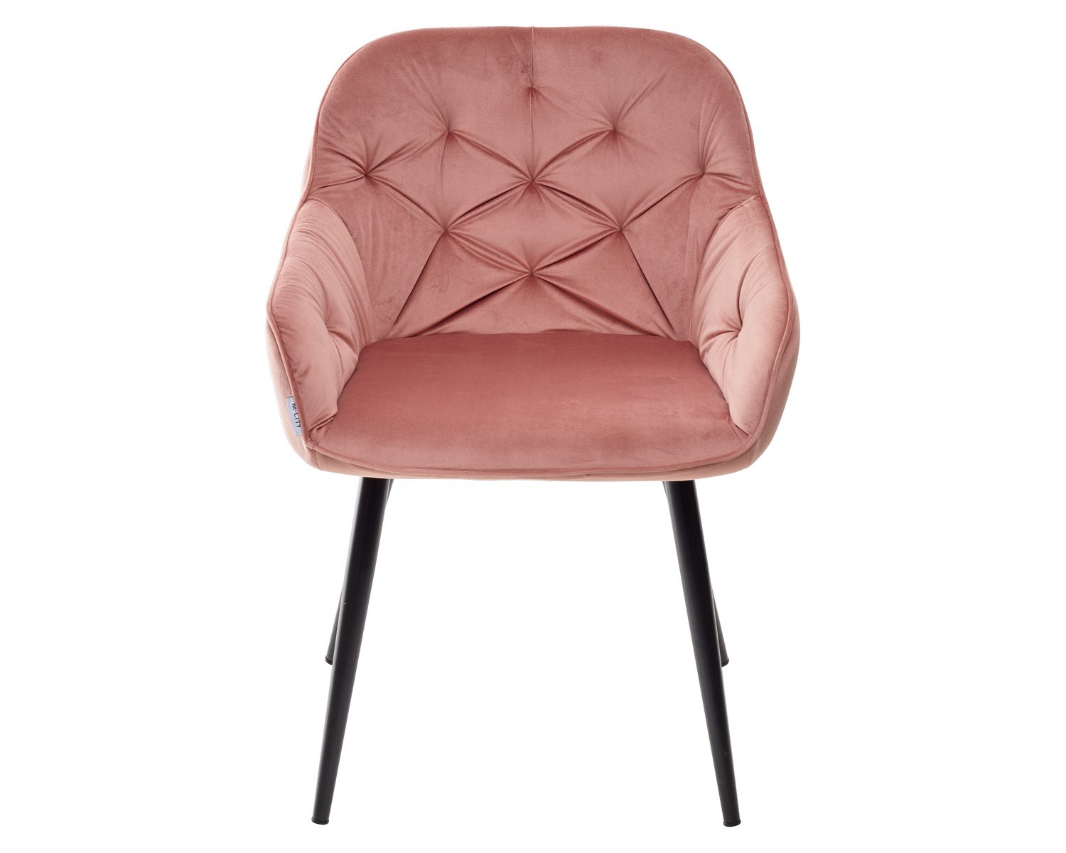 Стул BREEZE BLUVEL-52 PINK/ черный каркас, велюр