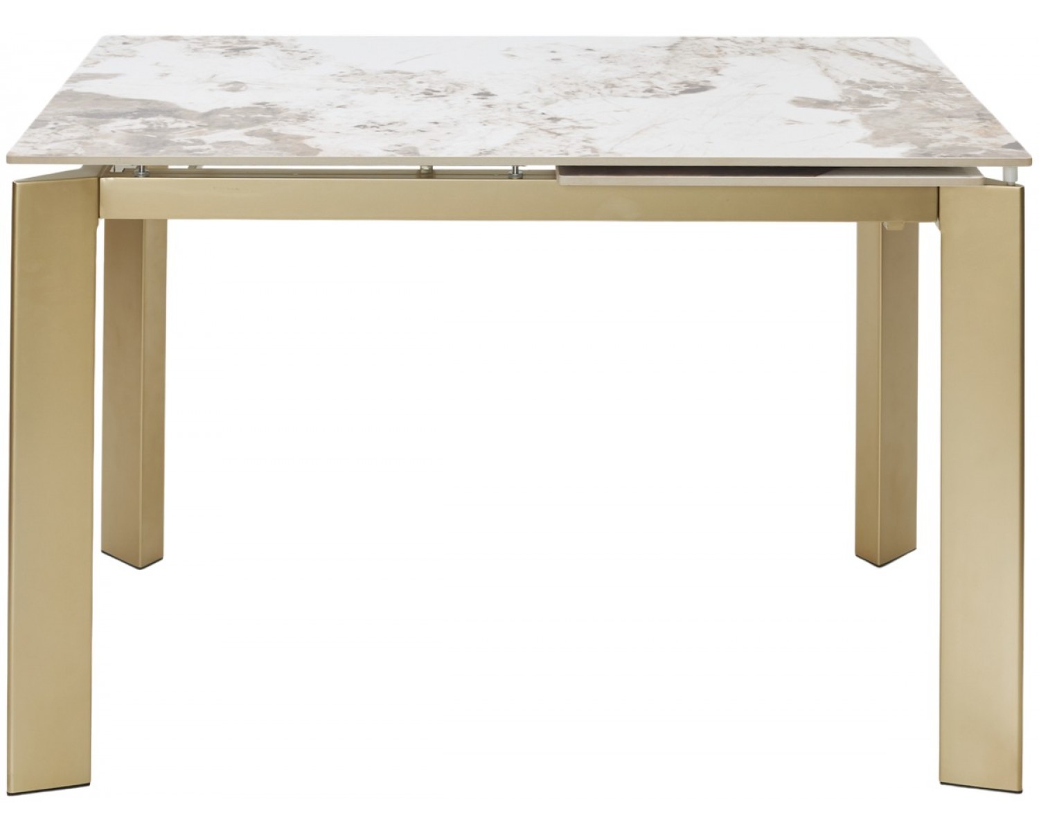 Стол CORNER 120 GLOSS LUXURY PANDORA SOLID CERAMIC / шампань, ®DISAUR